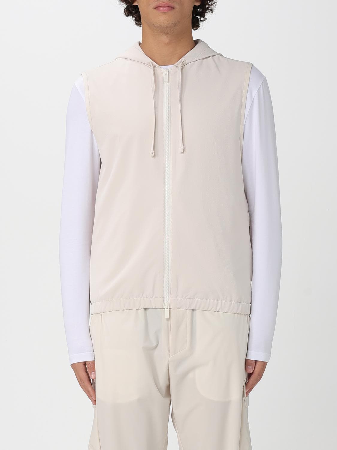 Boss Suit Vest Men color Yellow Cream