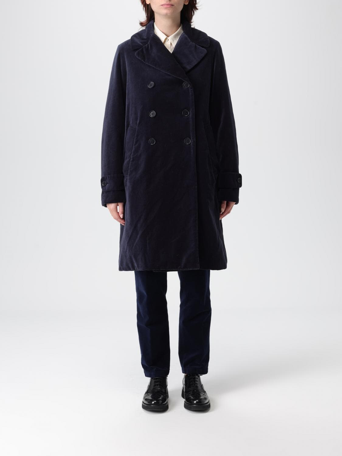 Aspesi Coat Woman color Blue