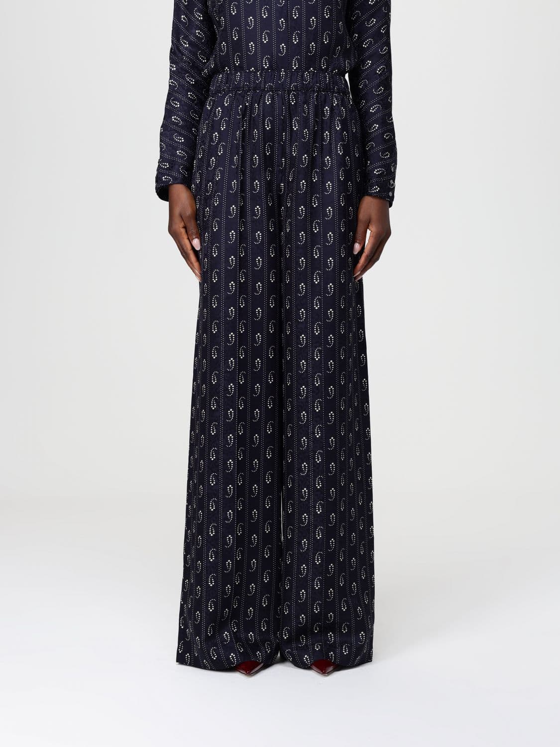 Tory Burch Pants Woman color Blue