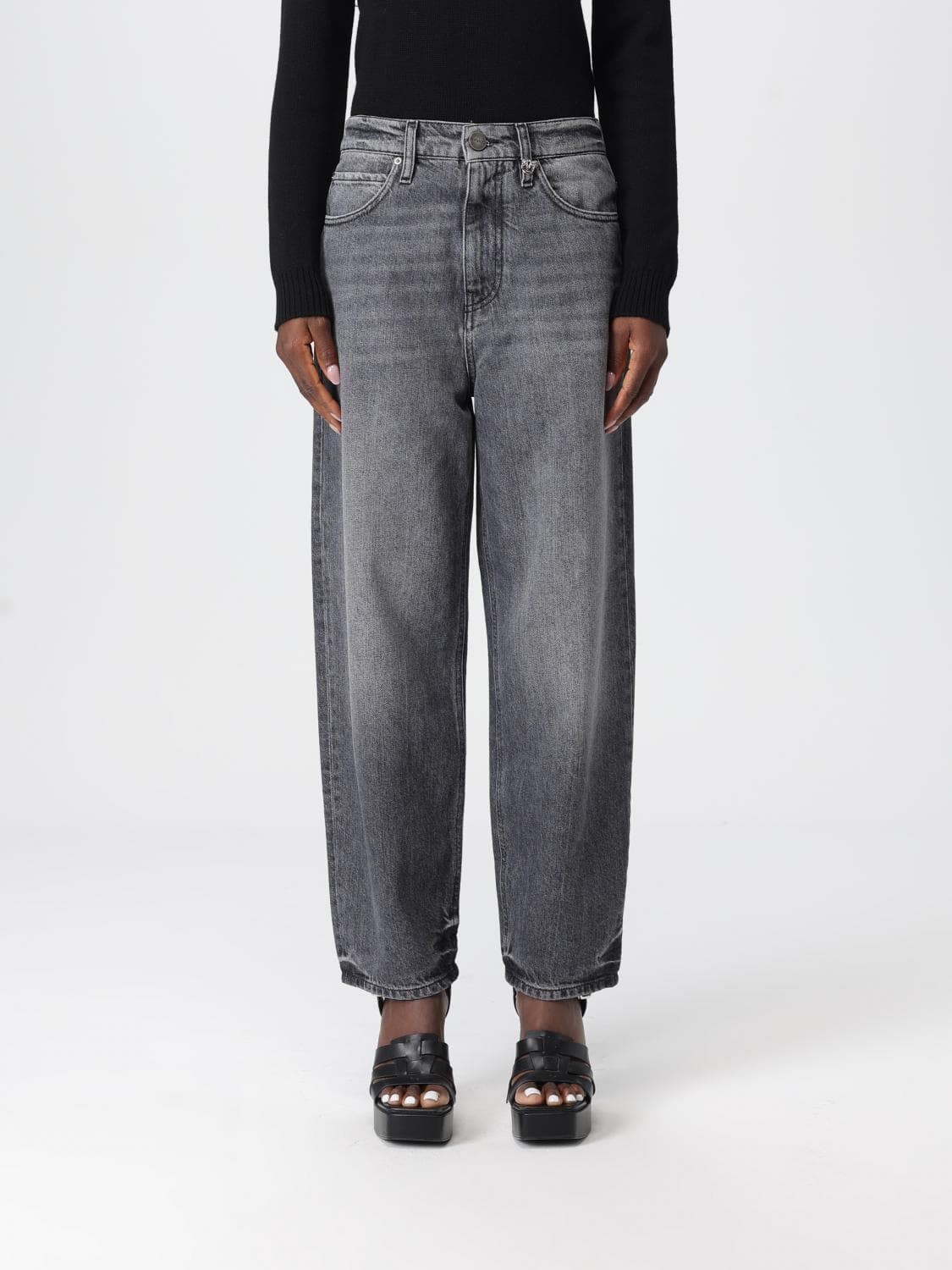 Pinko Jeans Woman color Grey