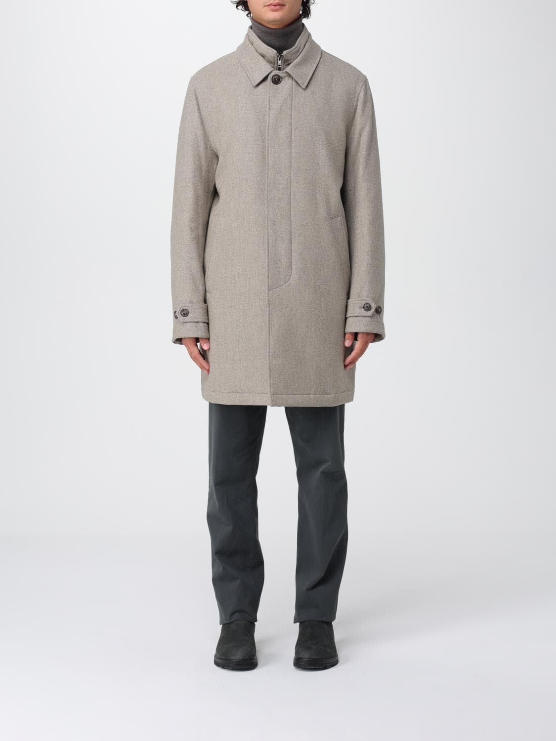 Fay Coat Men color Beige