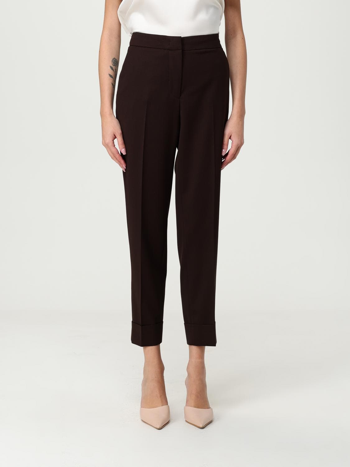 Pt01 Pants Woman color Brown