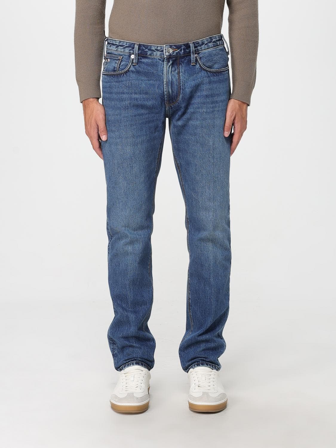 Emporio Armani Jeans Men color Gnawed Blue