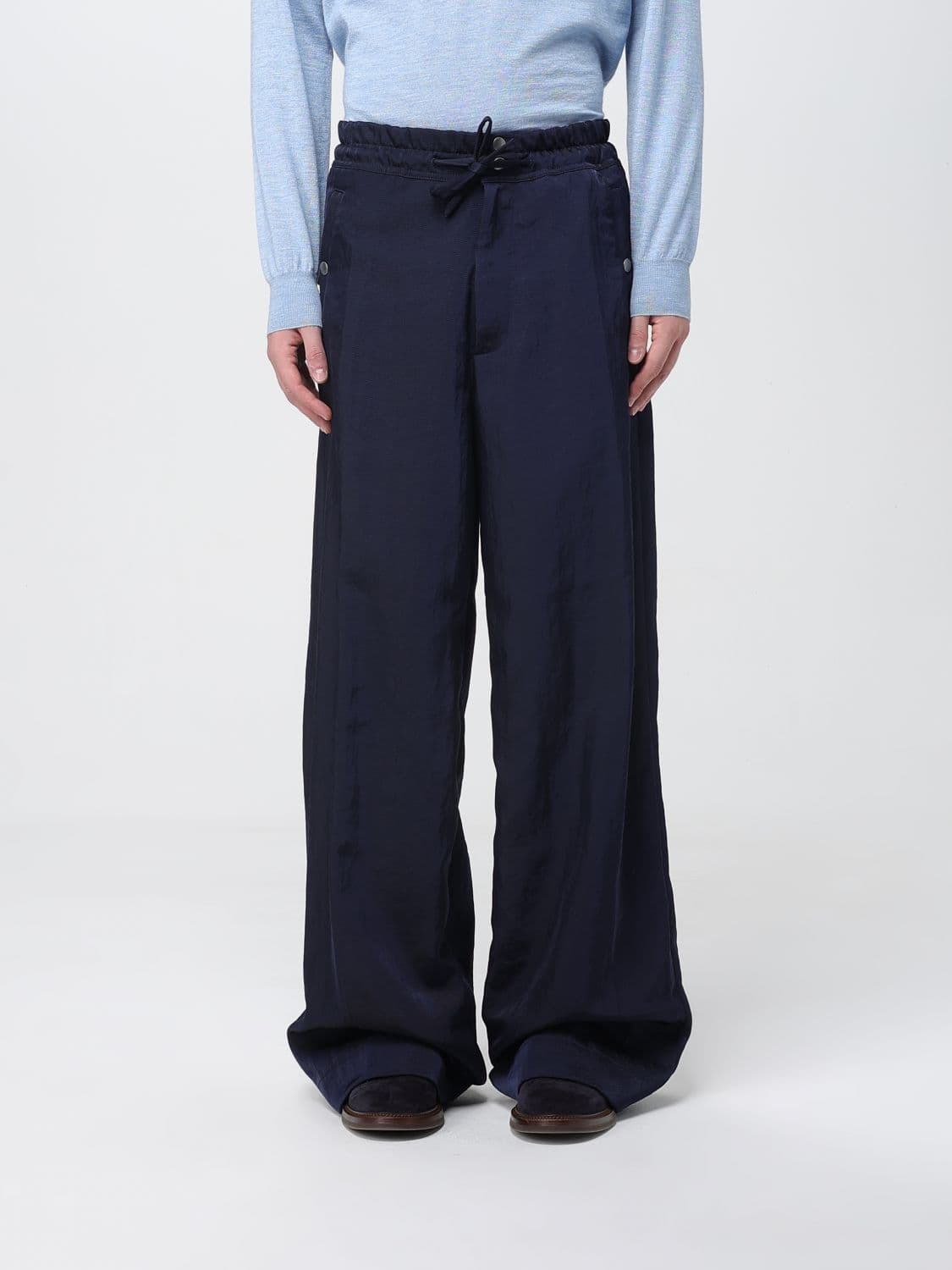 Dries Van Noten Pants Men color Blue
