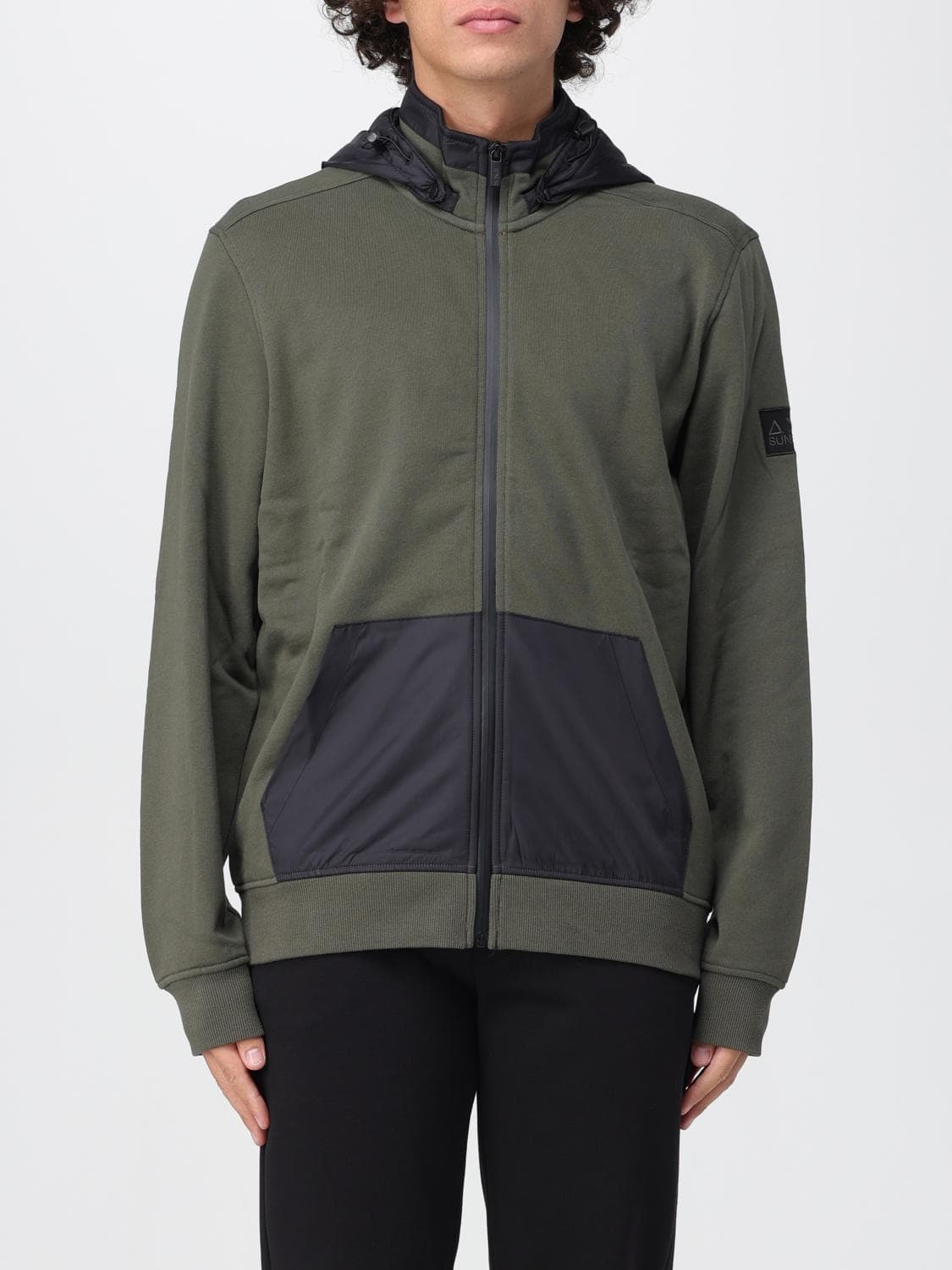 Sun68 Sweatshirt Men color Military · L