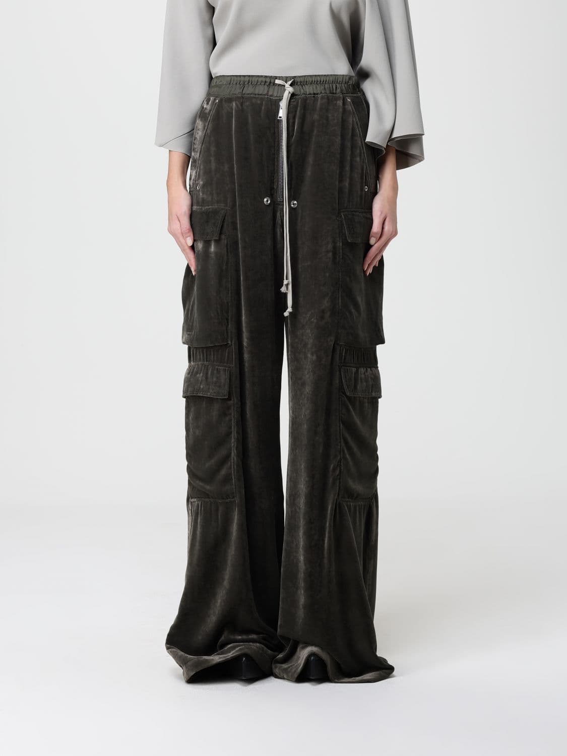 Rick Owens Pants Woman color Green · 38
