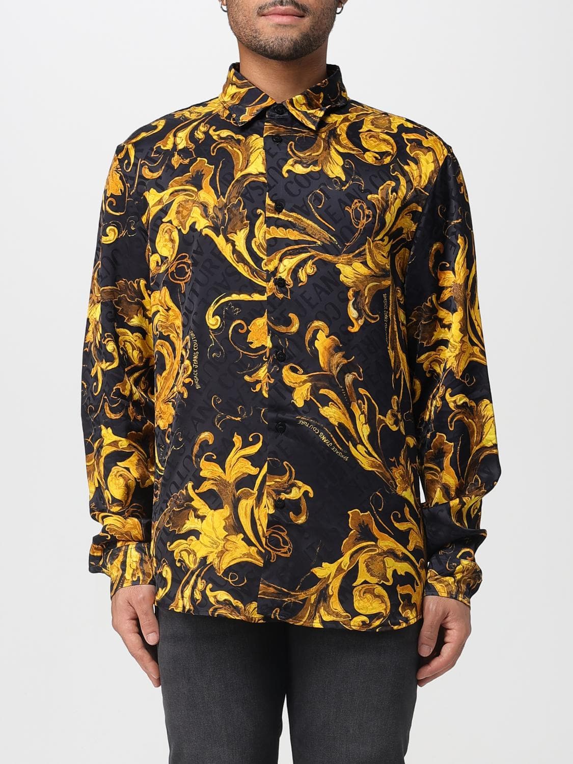 Versace Jeans Couture Shirt Men color Black