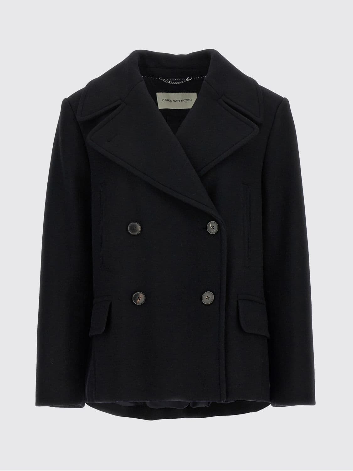 Dries Van Noten Coat Woman color Black