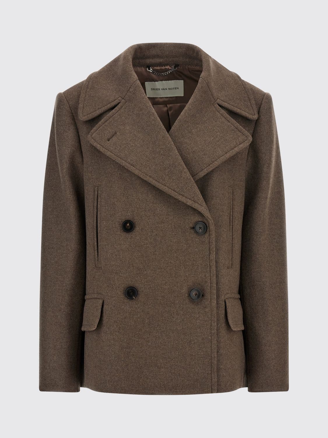 Dries Van Noten Coat Woman color Grey · XS