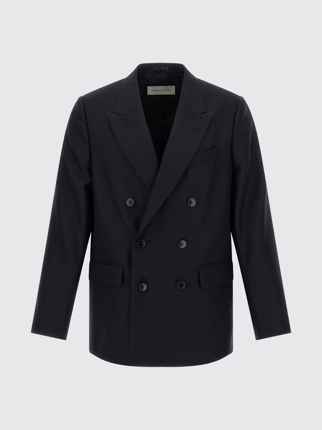 Dries Van Noten Jacket Men color Blue · 48