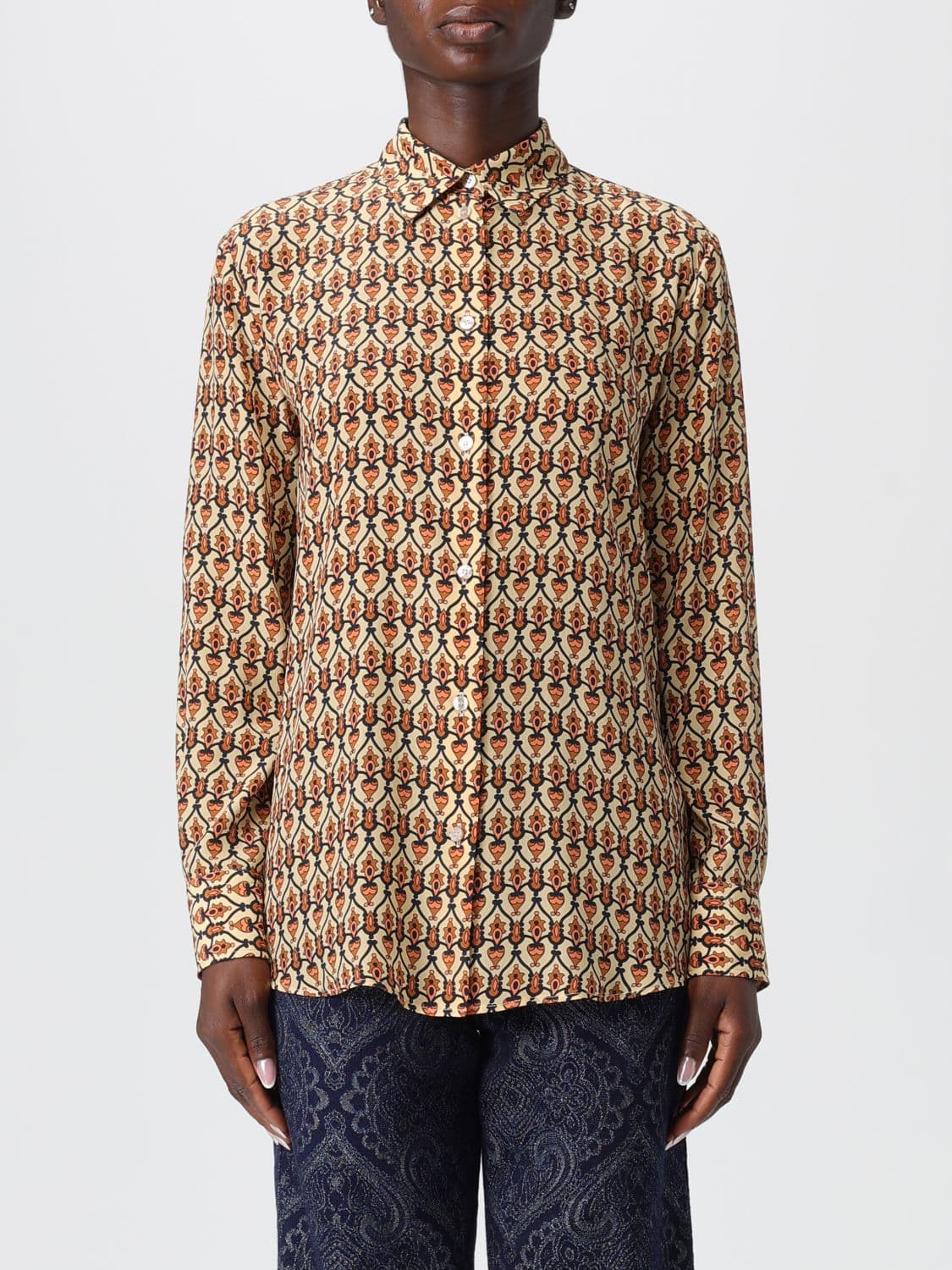 Etro Shirt Woman color Camel