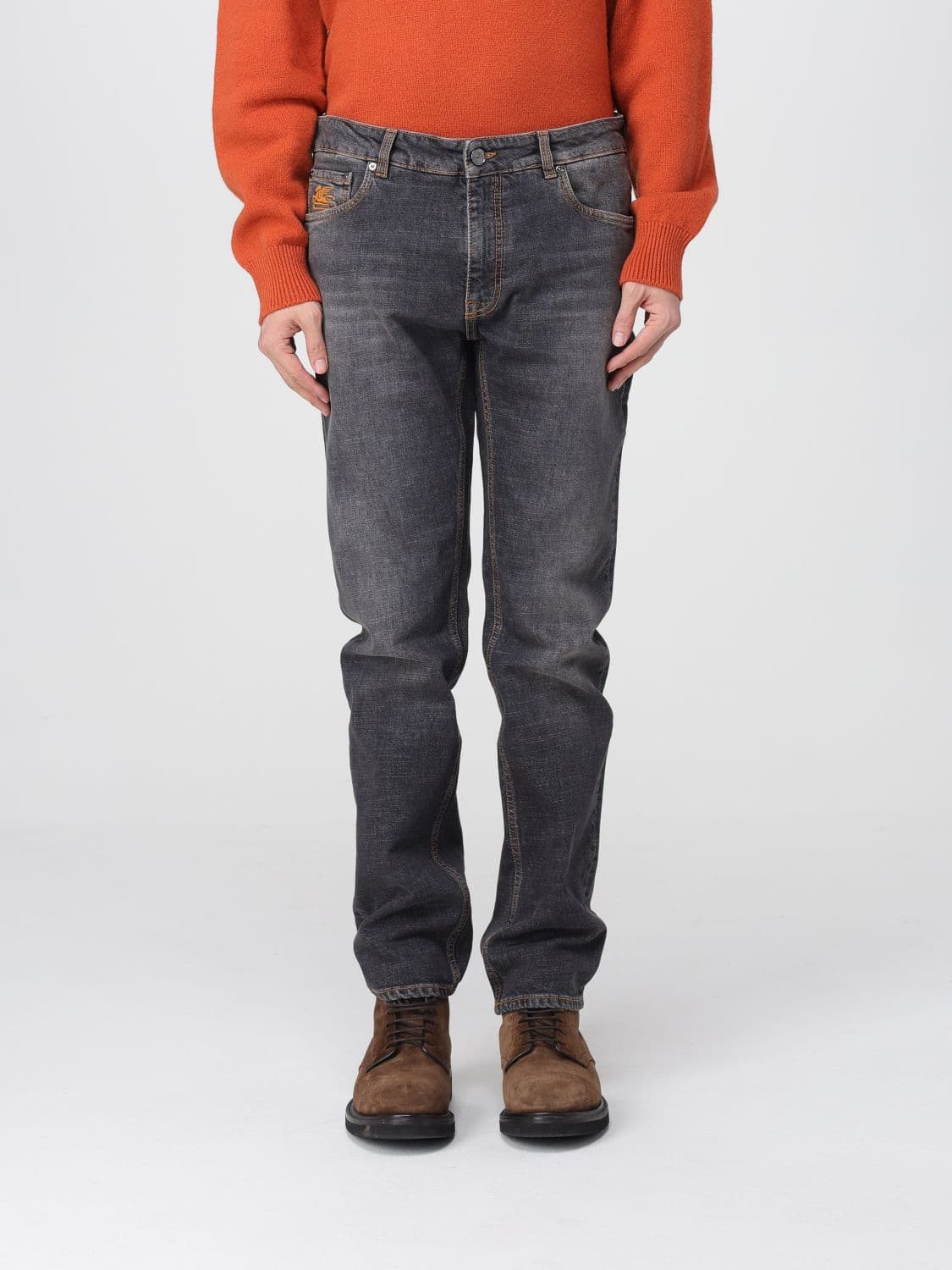 Etro Jeans Men color Grey