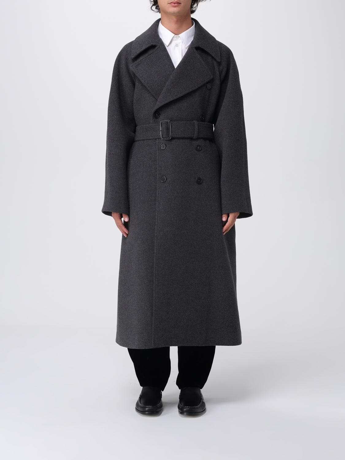 Saint Laurent Coat Men color Grey