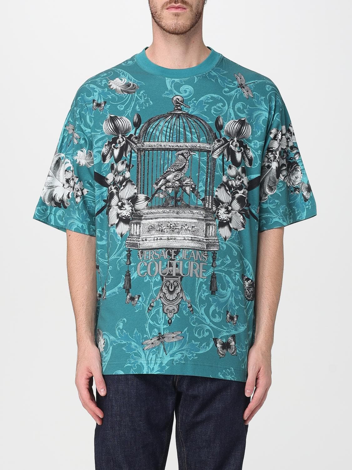 Versace Jeans Couture T-Shirt Men color Water