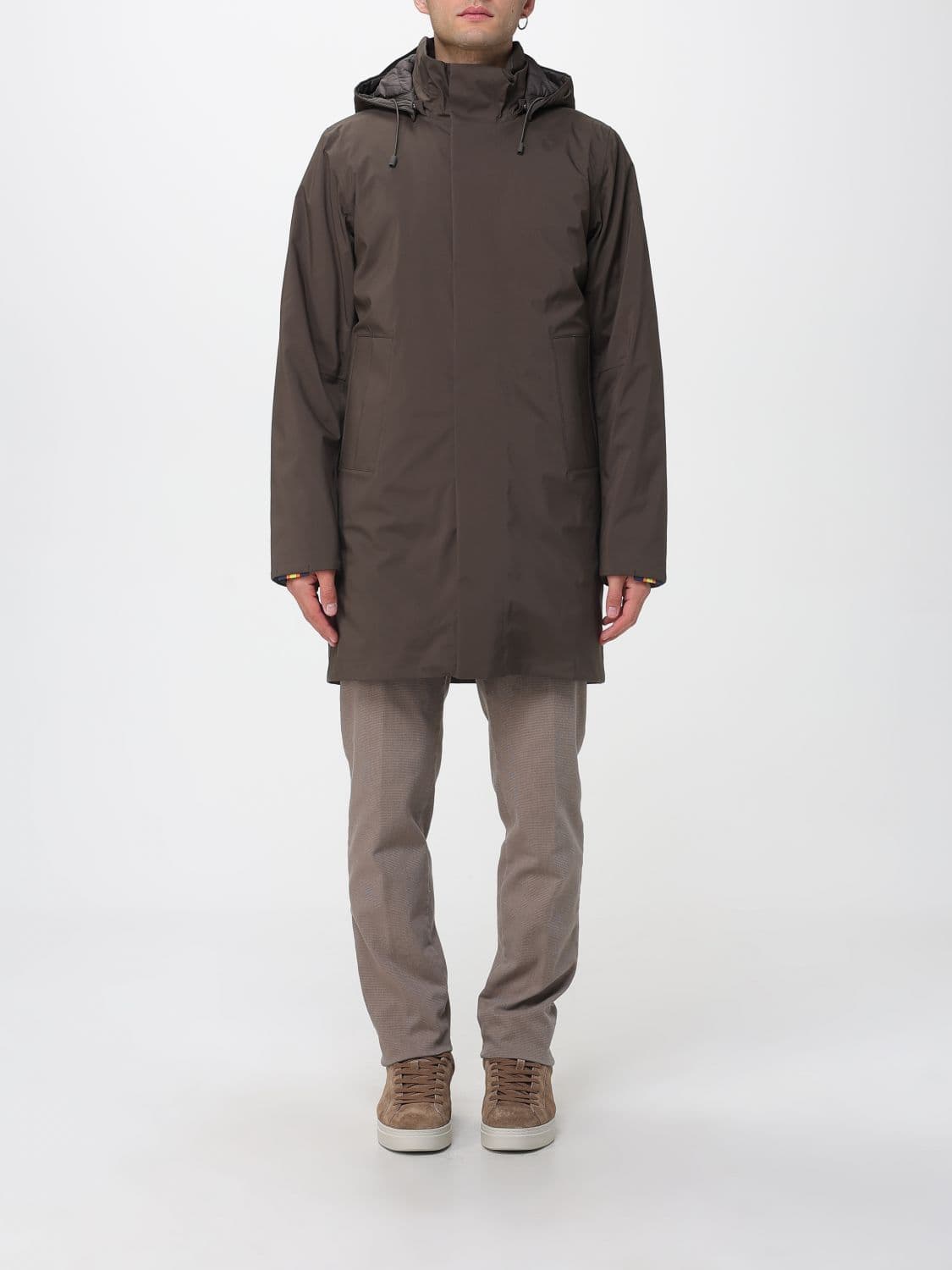K-Way Coat Men color Kaki · XXL