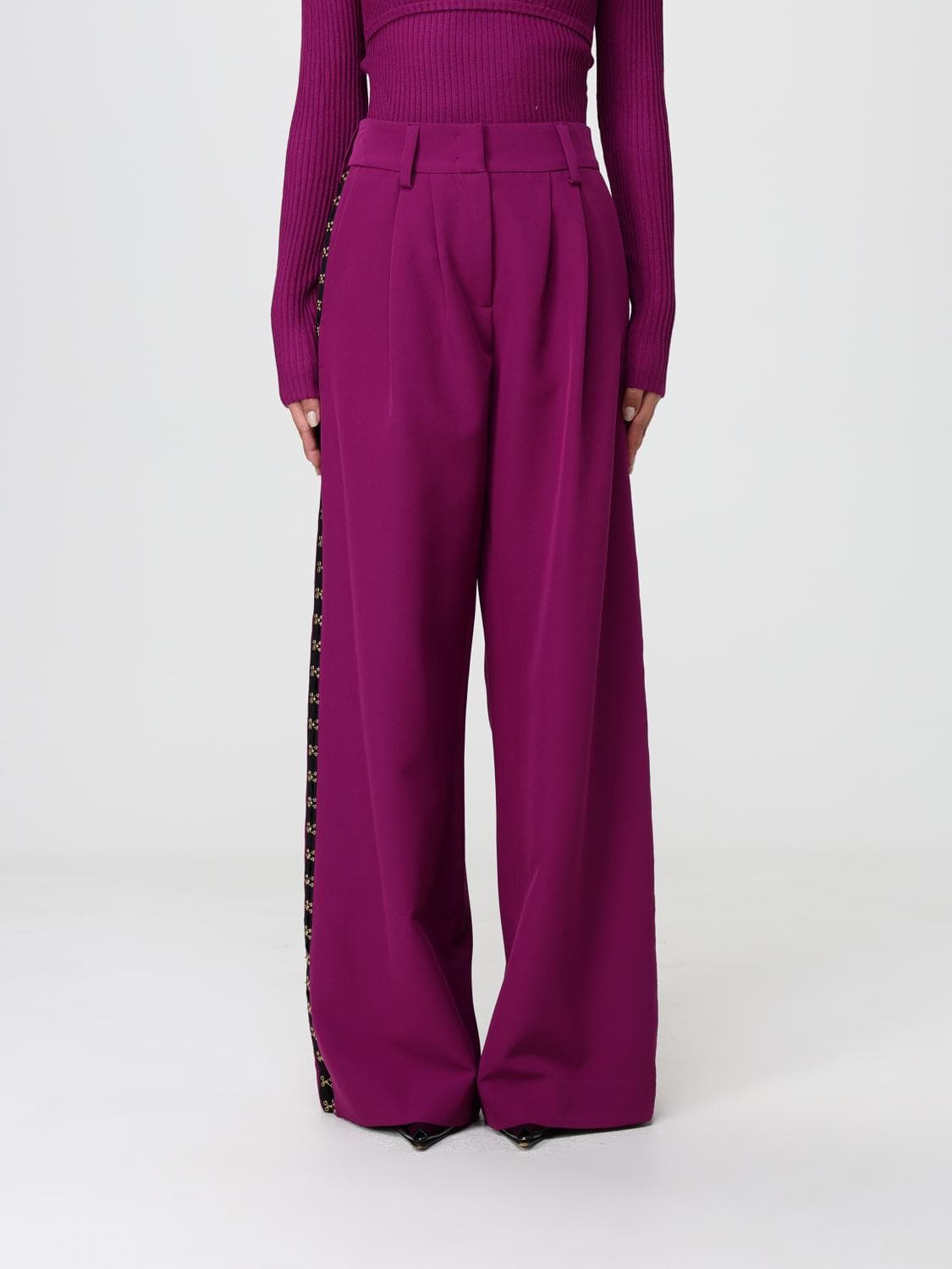 Just Cavalli Pants Woman color Violet