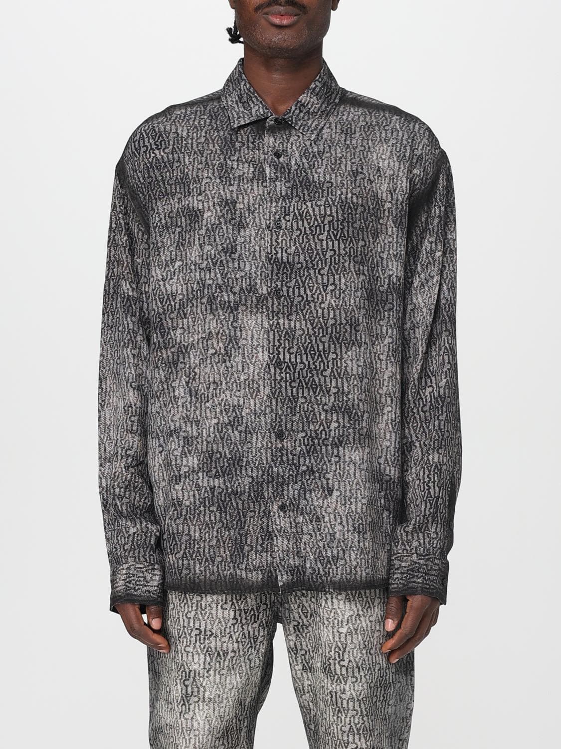 Just Cavalli Shirt Men color Multicolor