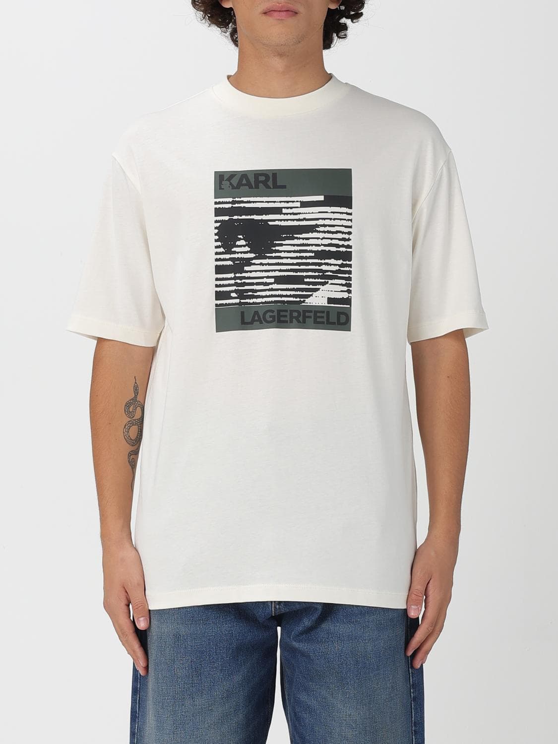 Karl Lagerfeld T-Shirt Men color Cream