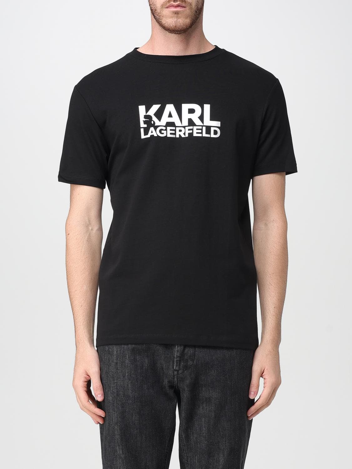 Karl Lagerfeld T-Shirt Men color Silver · XXL