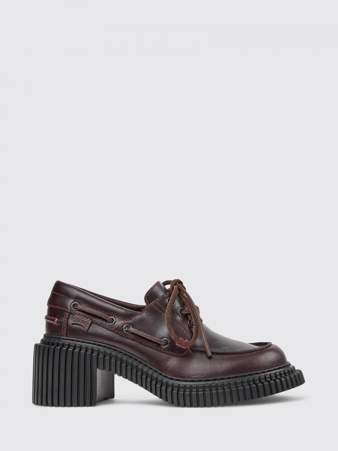 Camper Loafer Woman color Burgundy