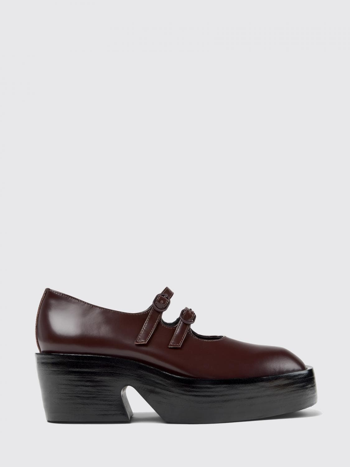 Camper Pump Woman color Burgundy