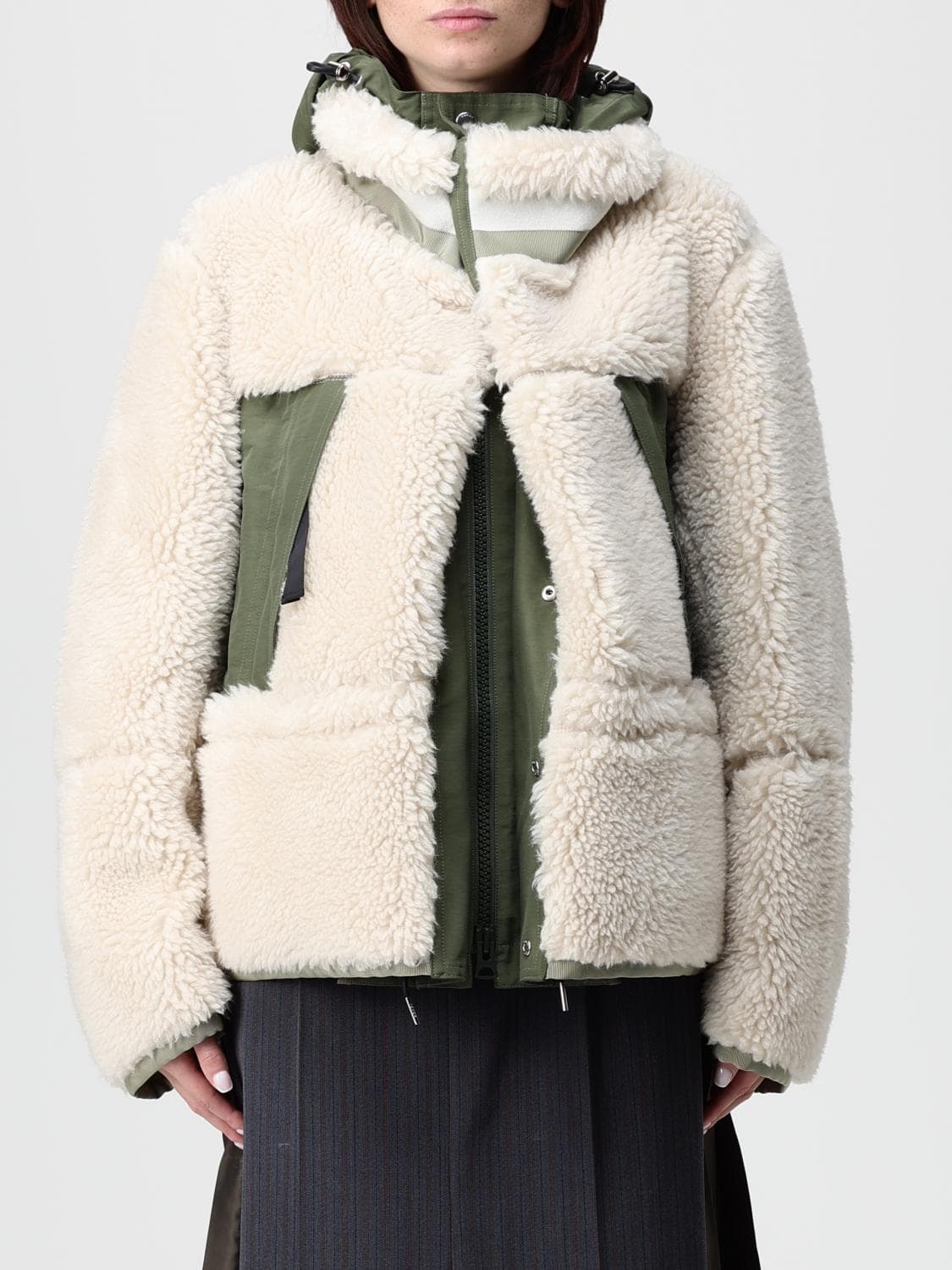 Sacai Jacket Woman color Ecru · 3