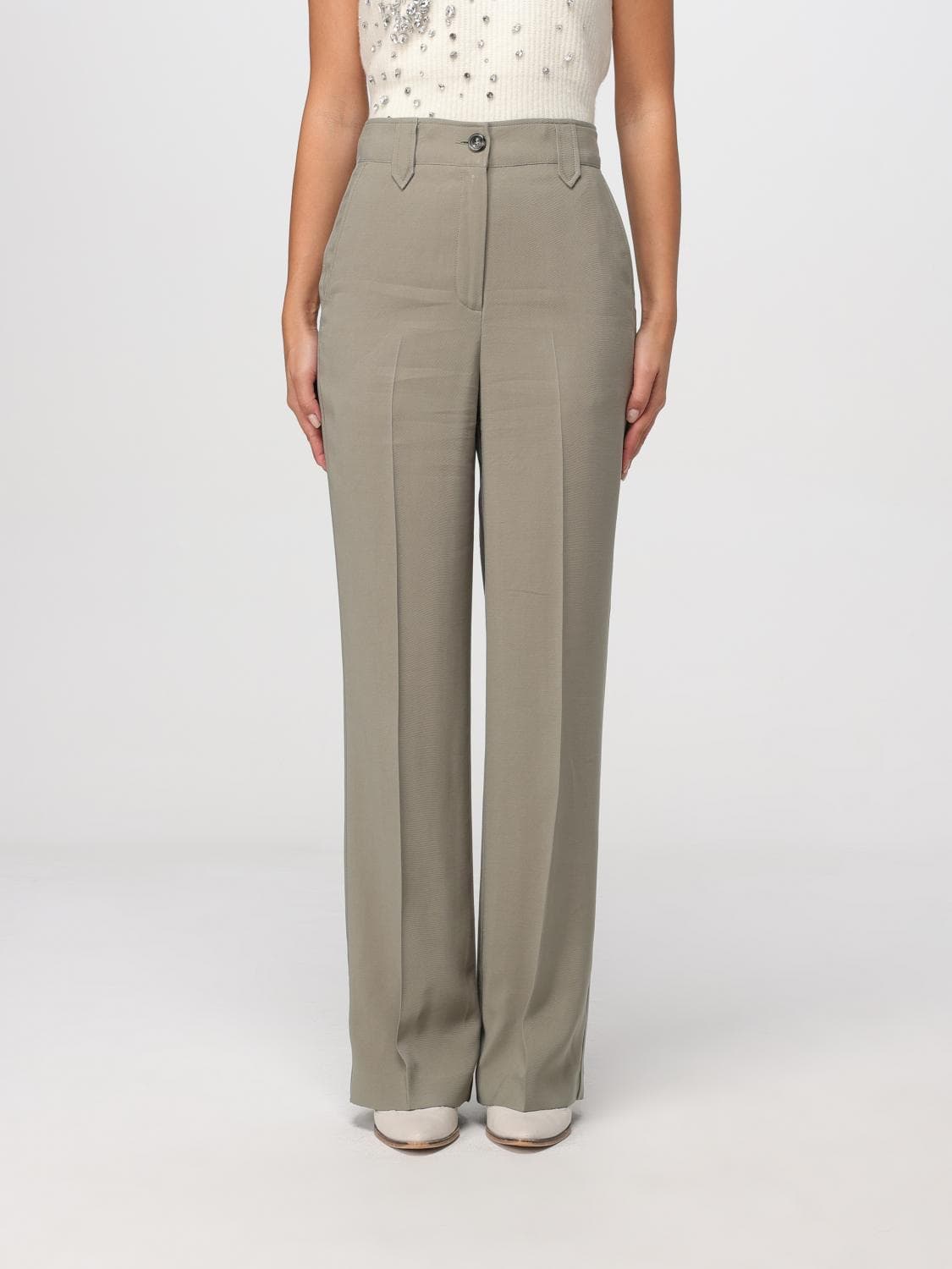 Liu Jo Pants Woman color Green