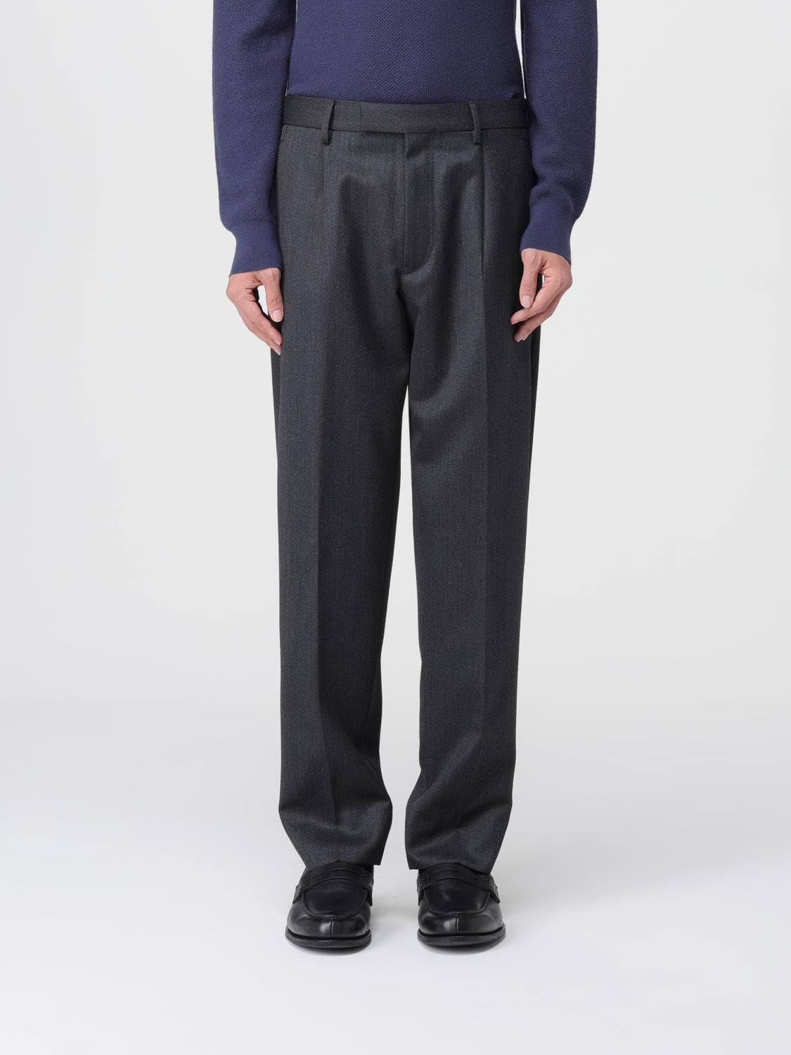 Zegna Pants Men color Grey