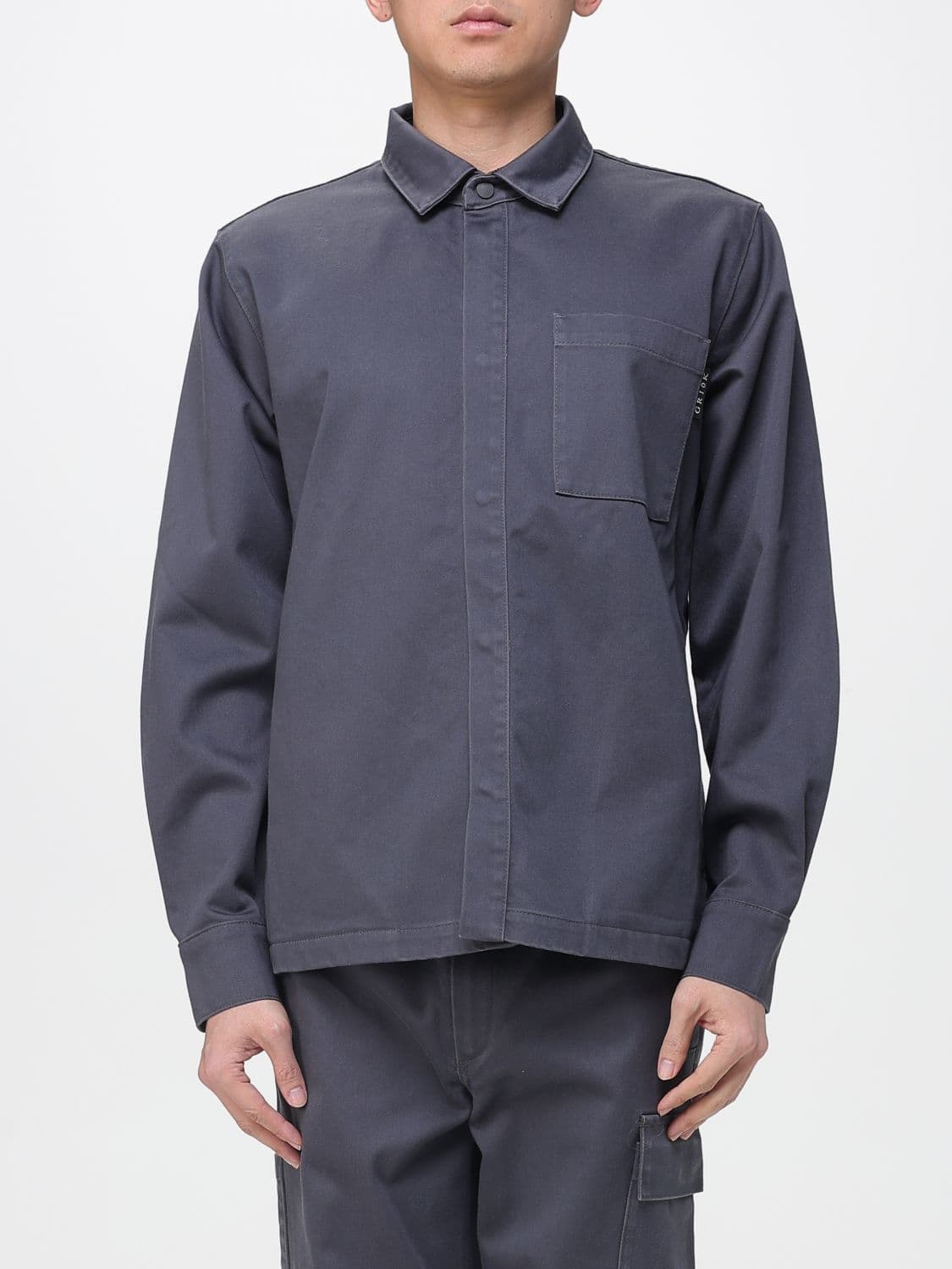 Gr10k Shirt Men color Grey · S