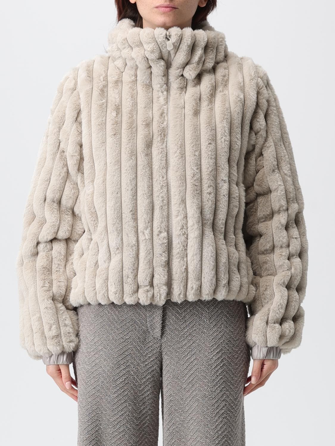 Save The Duck Fur Coat Woman color Ivory · 3