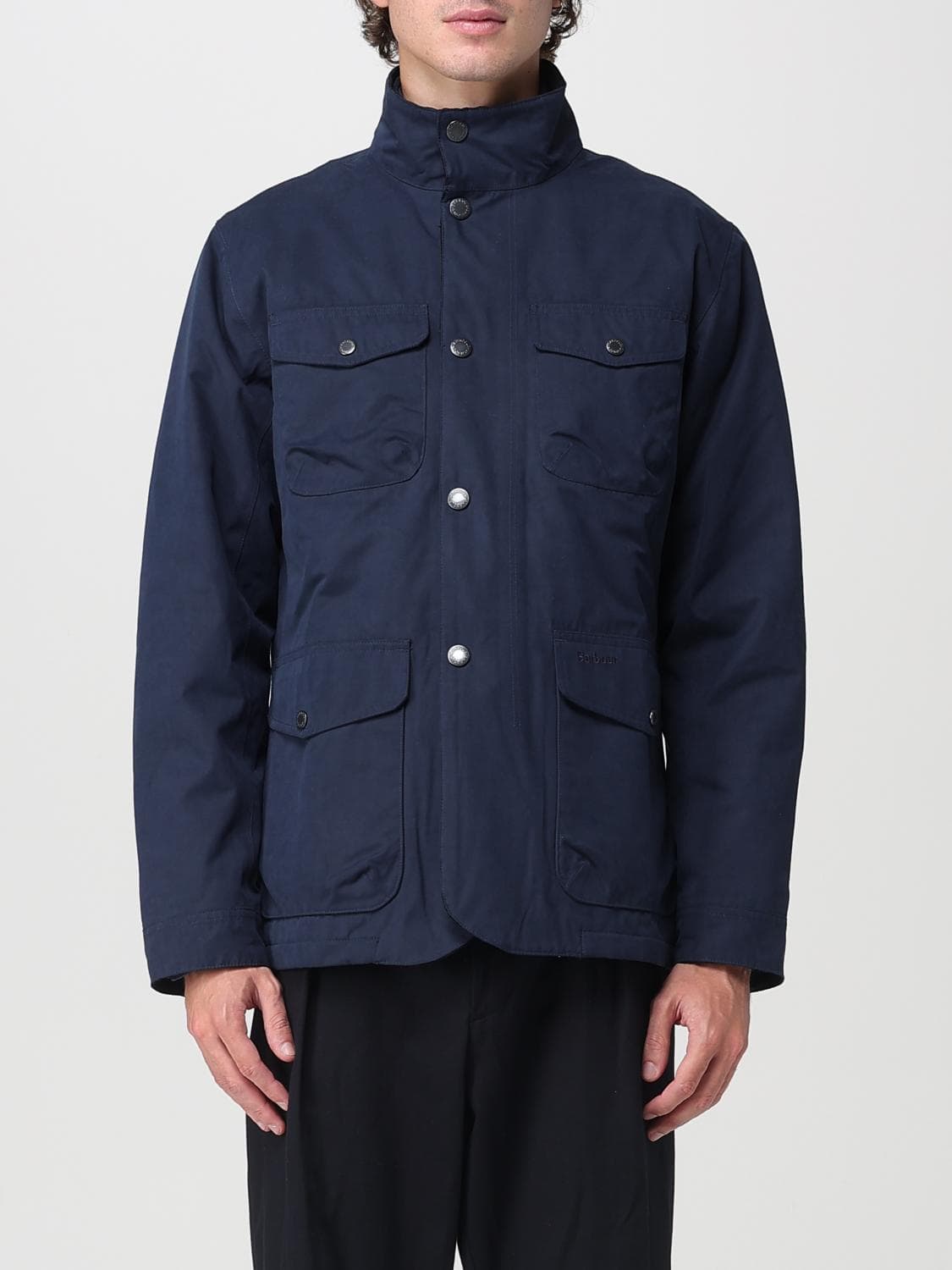 Barbour Coat Men color Blue
