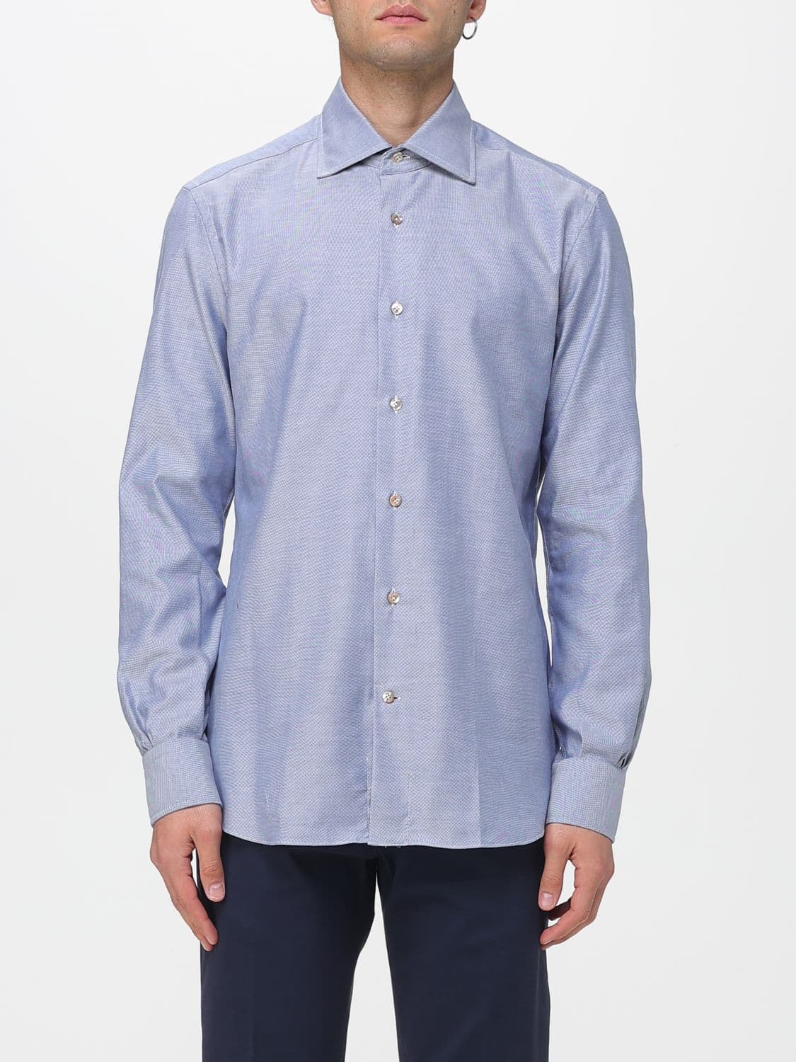 Mazzarelli Shirt Men color Blue
