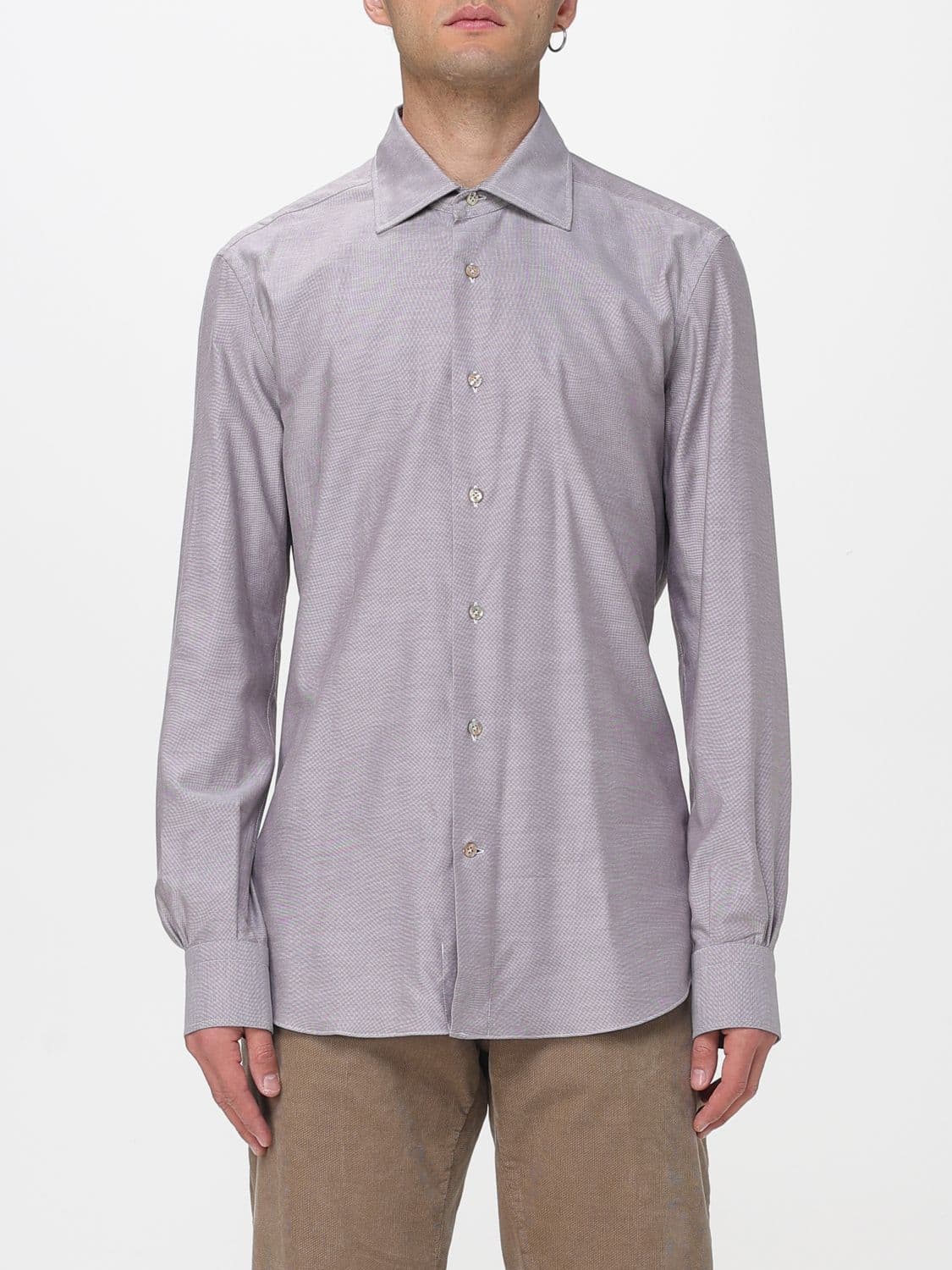 Mazzarelli Shirt Men color Brown