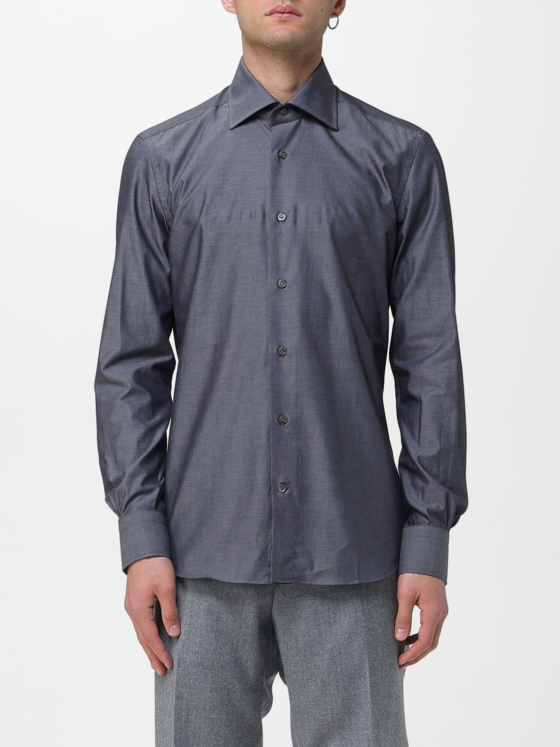 Mazzarelli Shirt Men color Grey · 39