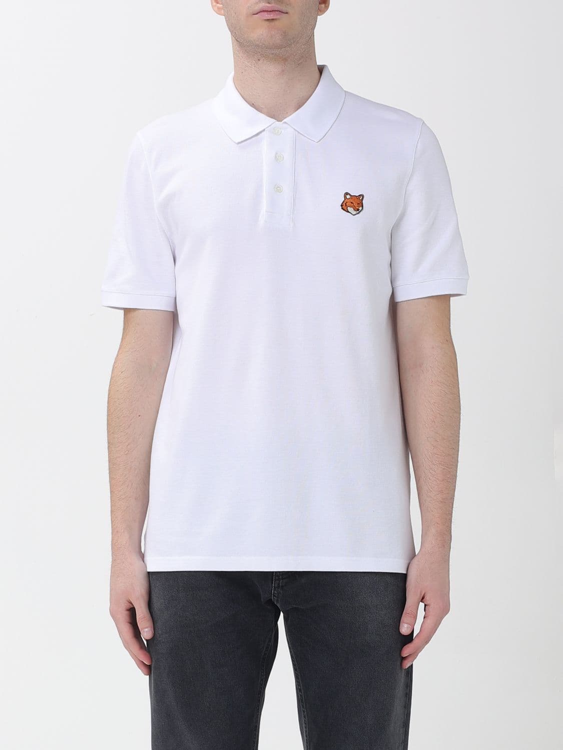 Maison Kitsuné Polo Shirt Men color White