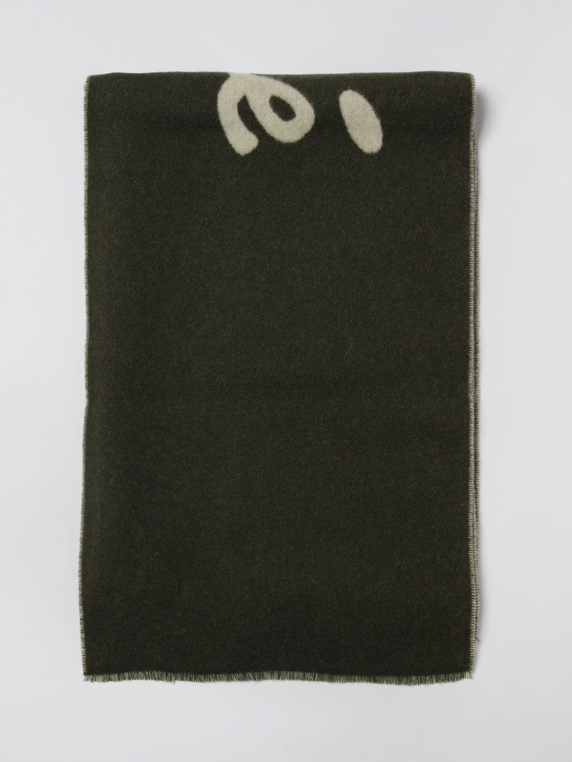 Maison Kitsuné Scarf Men color Kaki · OS