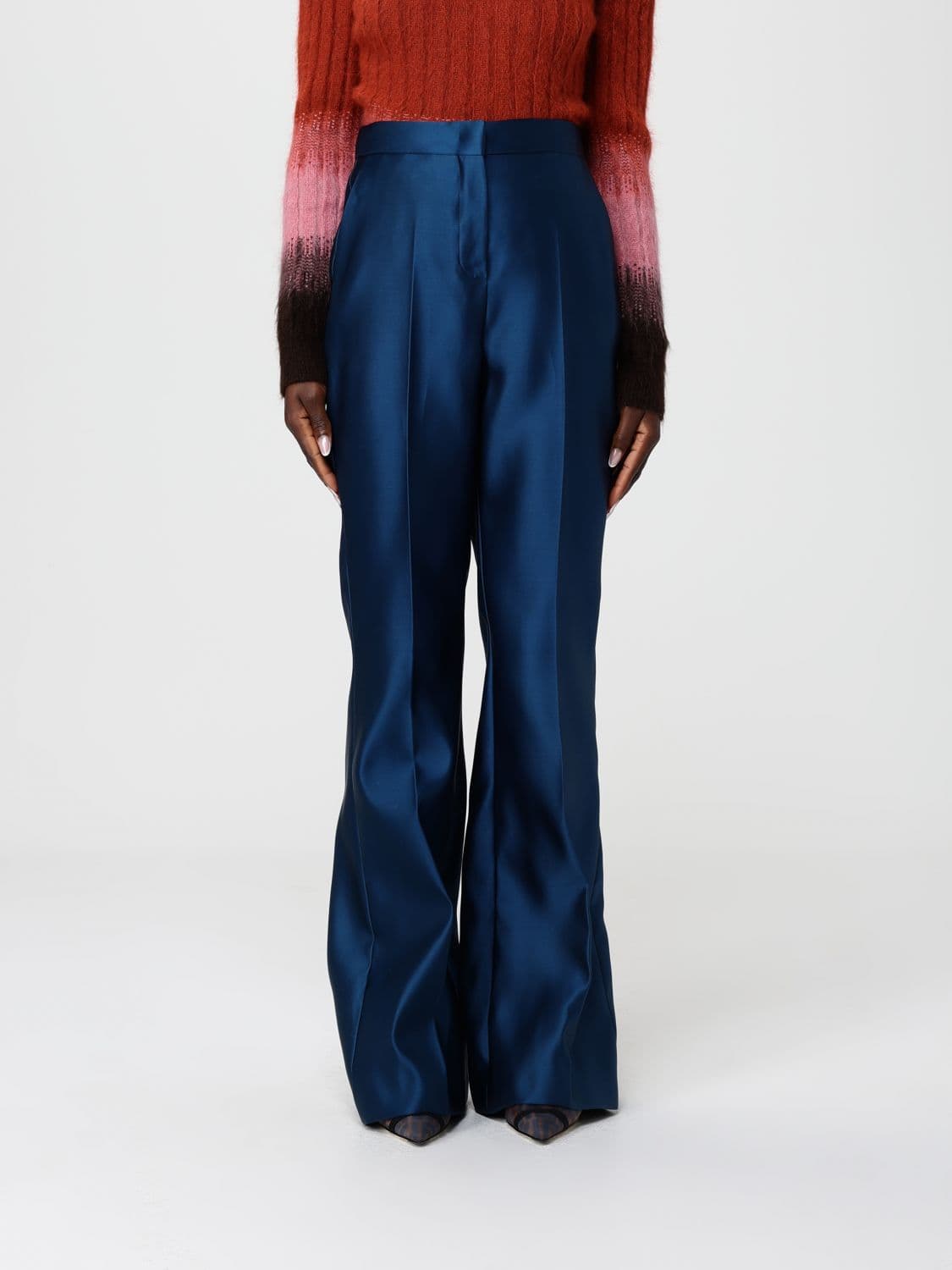 Fendi Pants Woman color Blue