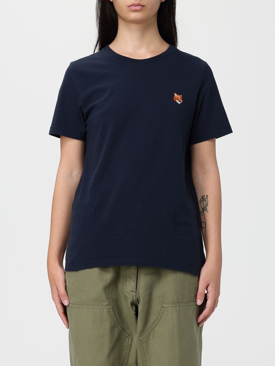 Maison Kitsuné T-Shirt Woman color Blue