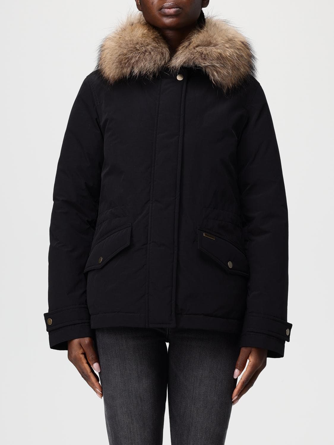 Woolrich Coat Woman color Black