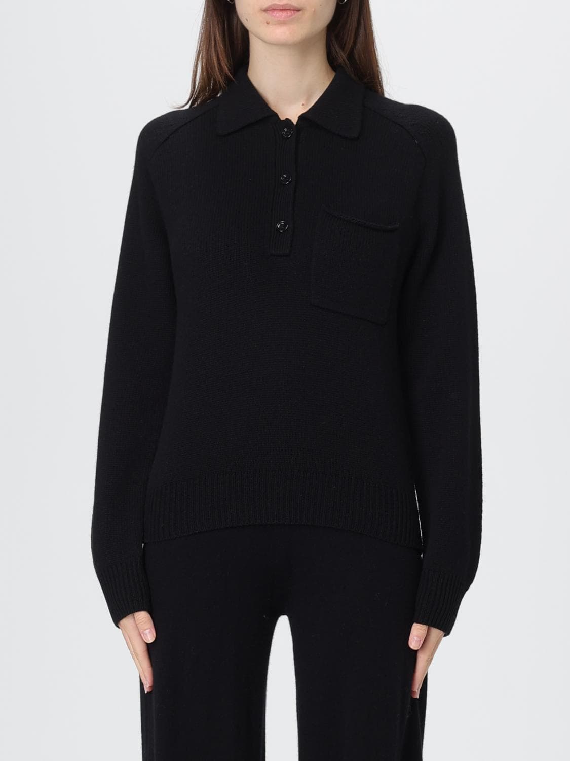 Allude Polo Shirt Woman color Black
