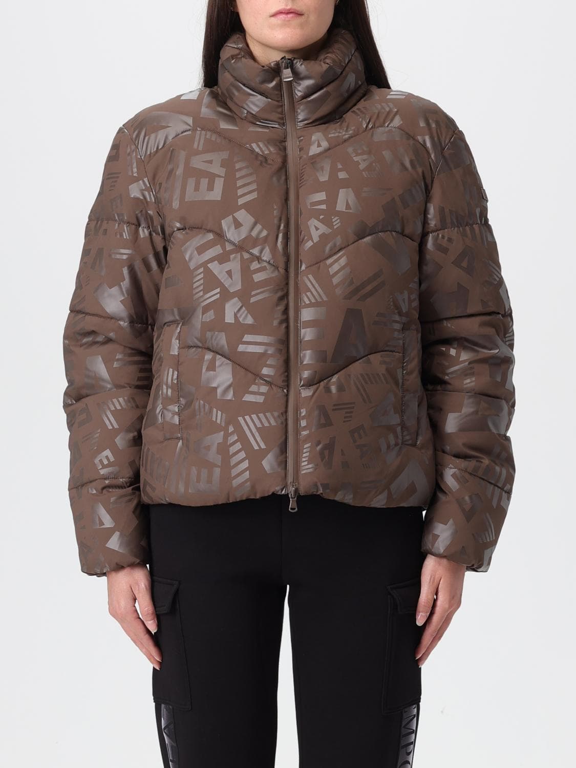 Ea7 Jacket Woman color Brown