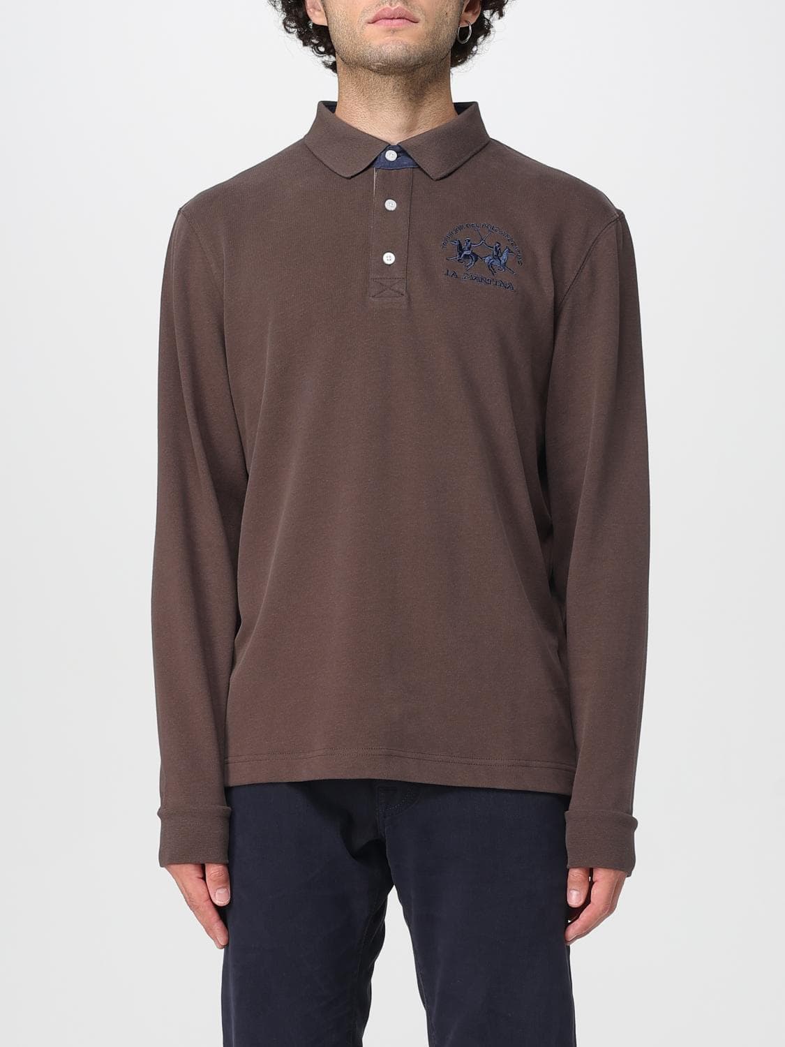 La Martina Polo Shirt Men color Brown · S