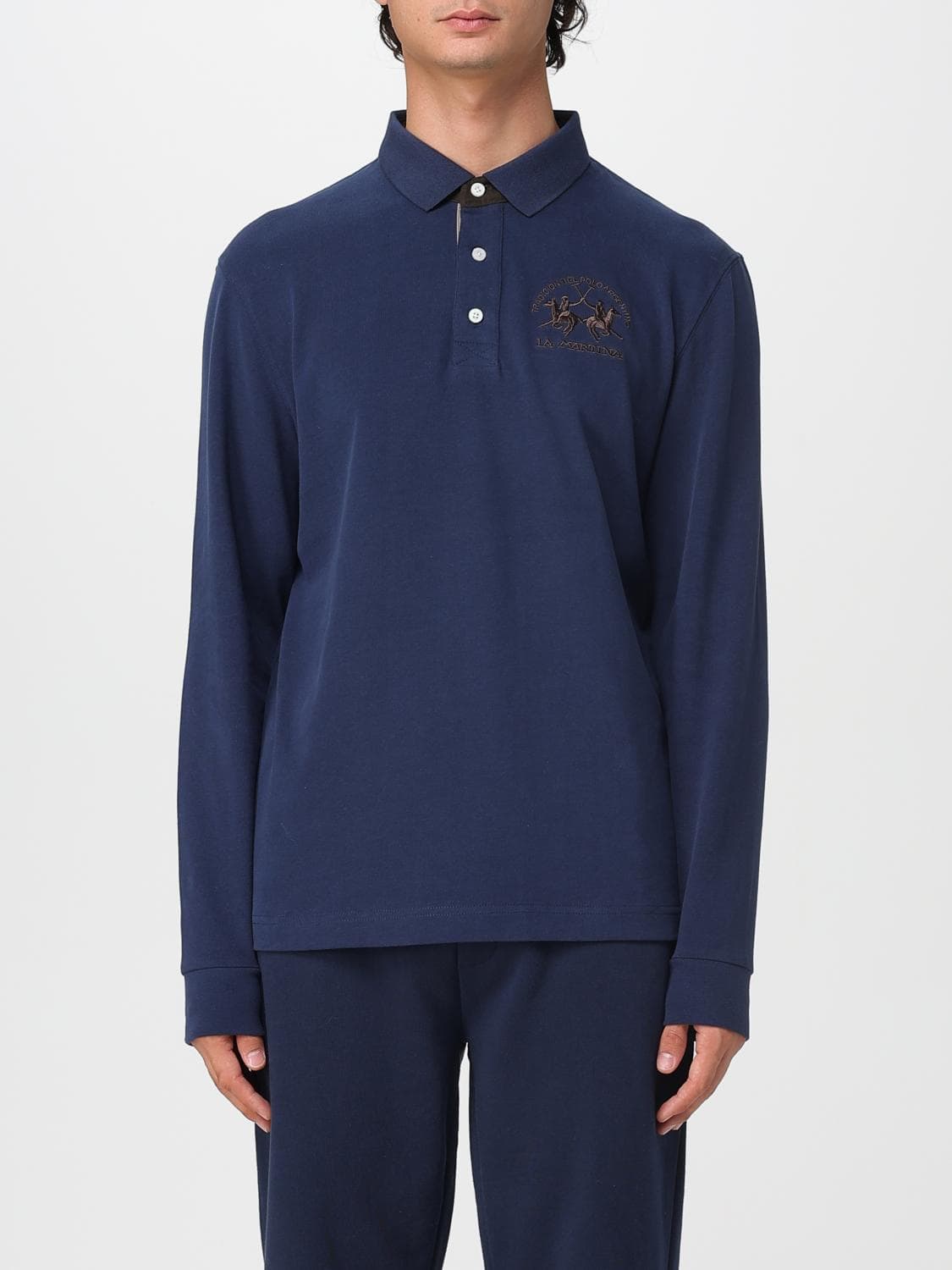 La Martina Polo Shirt Men color Blue