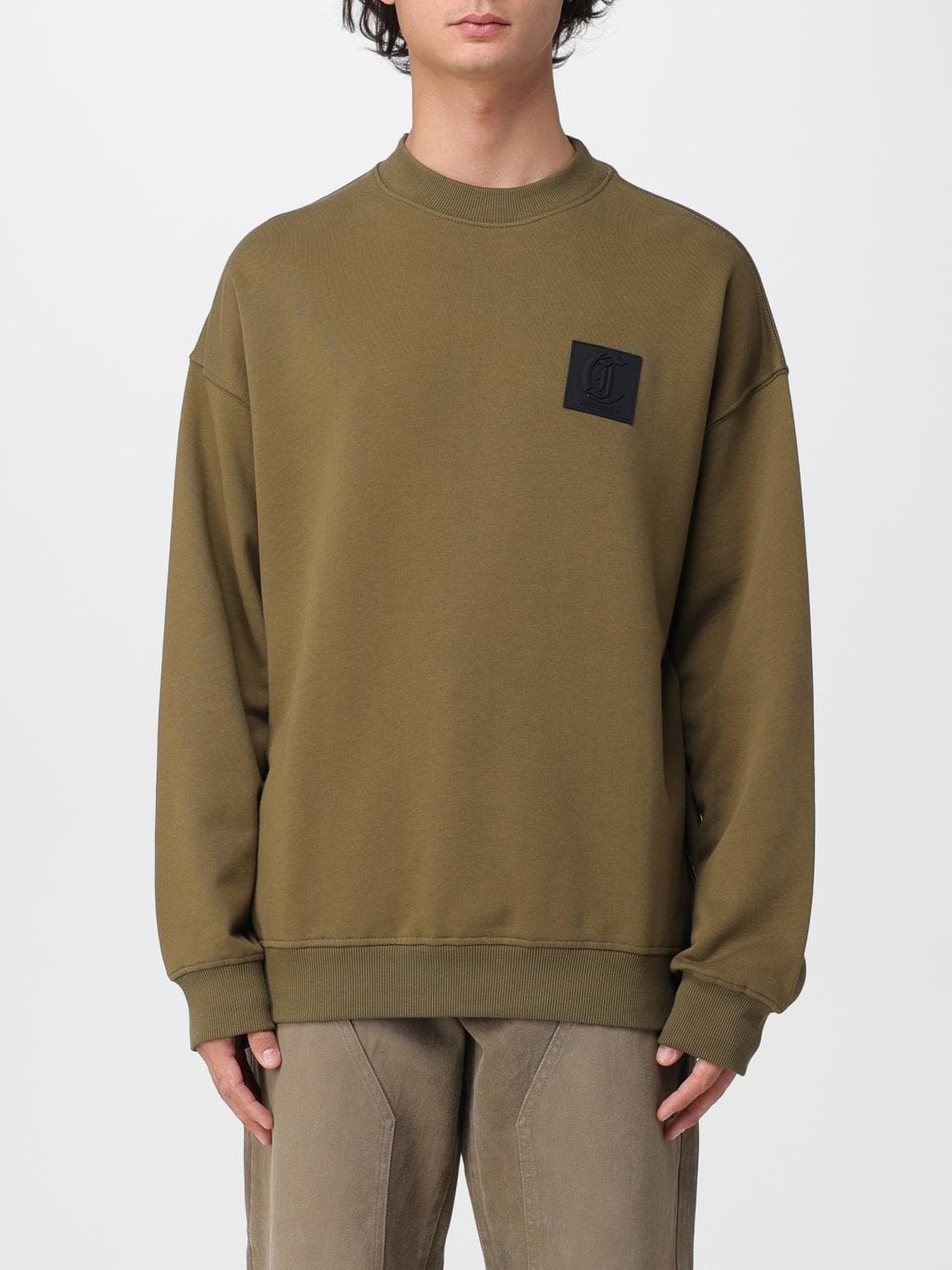 Just Cavalli Sweatshirt Men color Green
