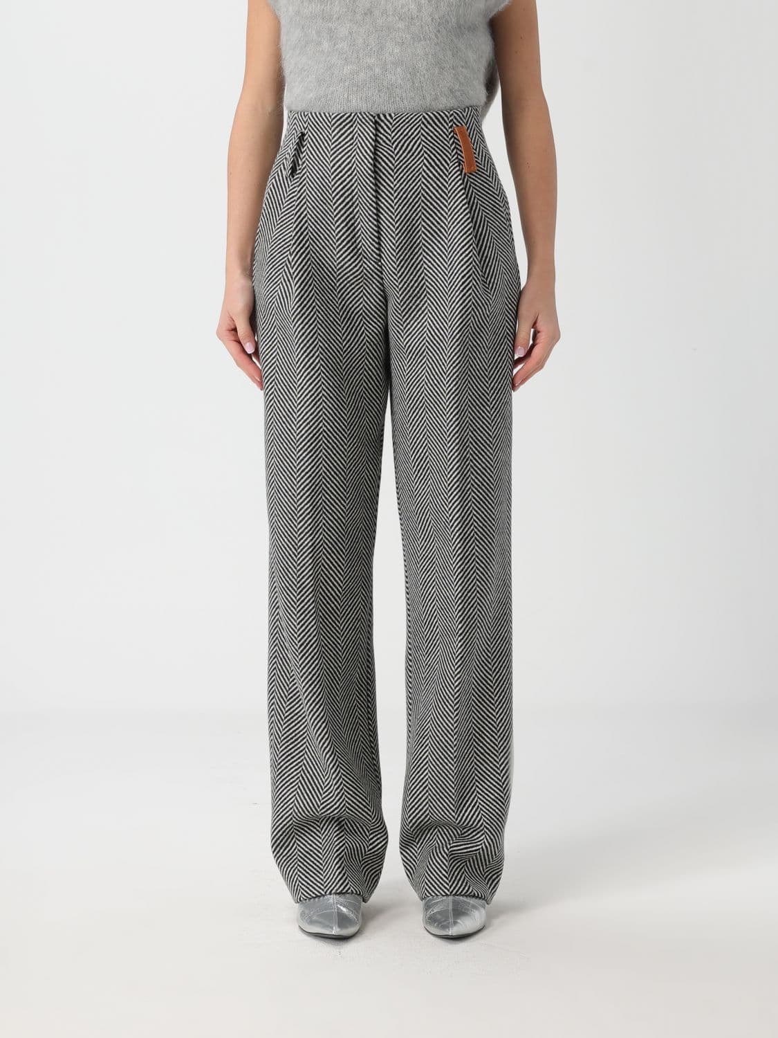 Forte Forte Pants Woman color Grey · 3