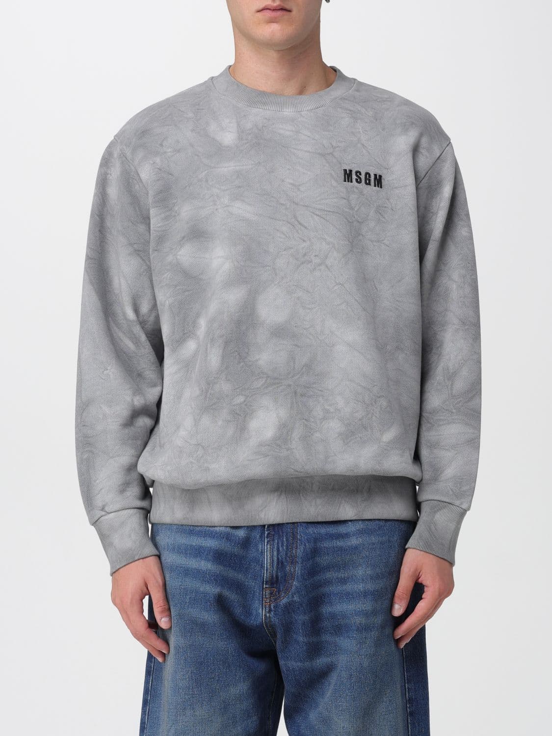Msgm Sweatshirt Men color Grey