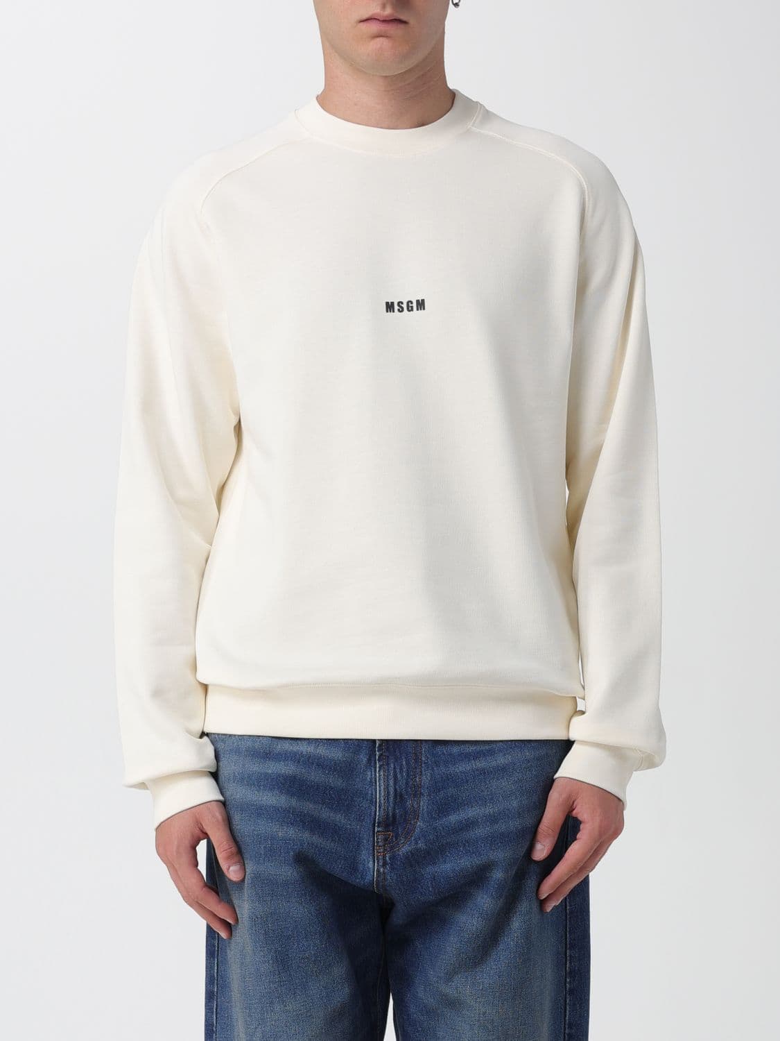 Msgm Sweatshirt Men color Beige · XS