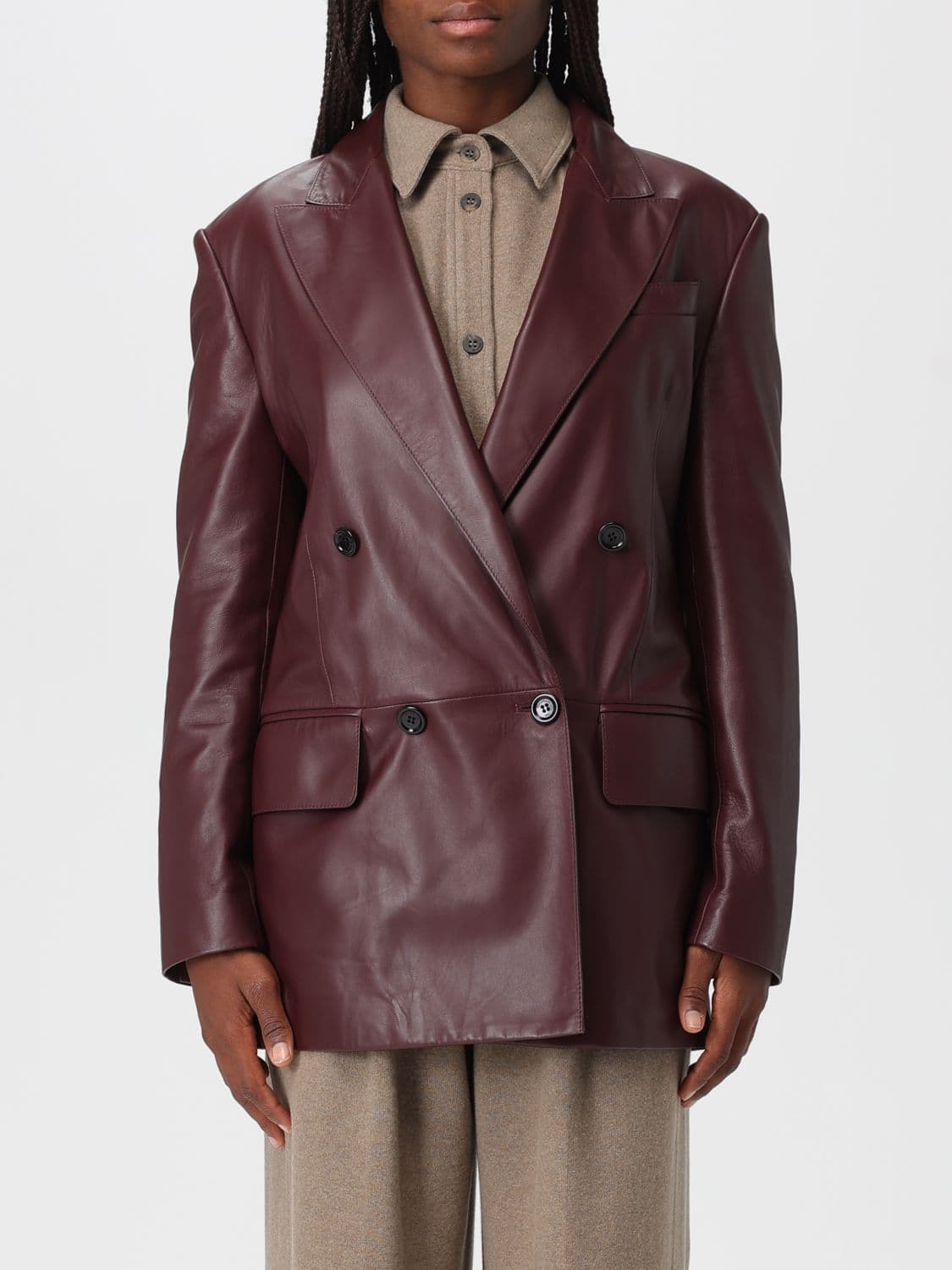Max Mara Jacket Woman color Cherry