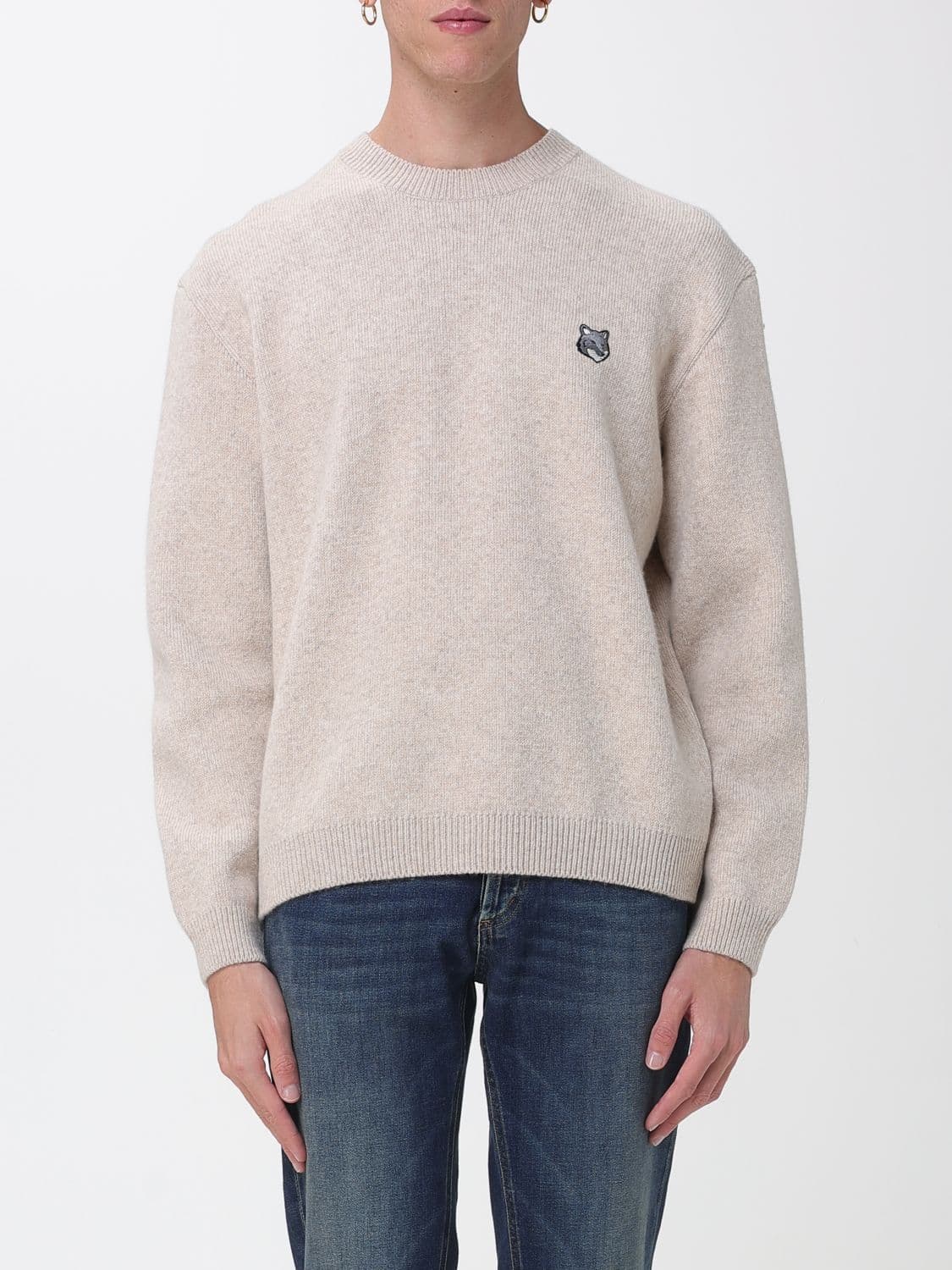 Maison Kitsuné Sweater Men color Beige
