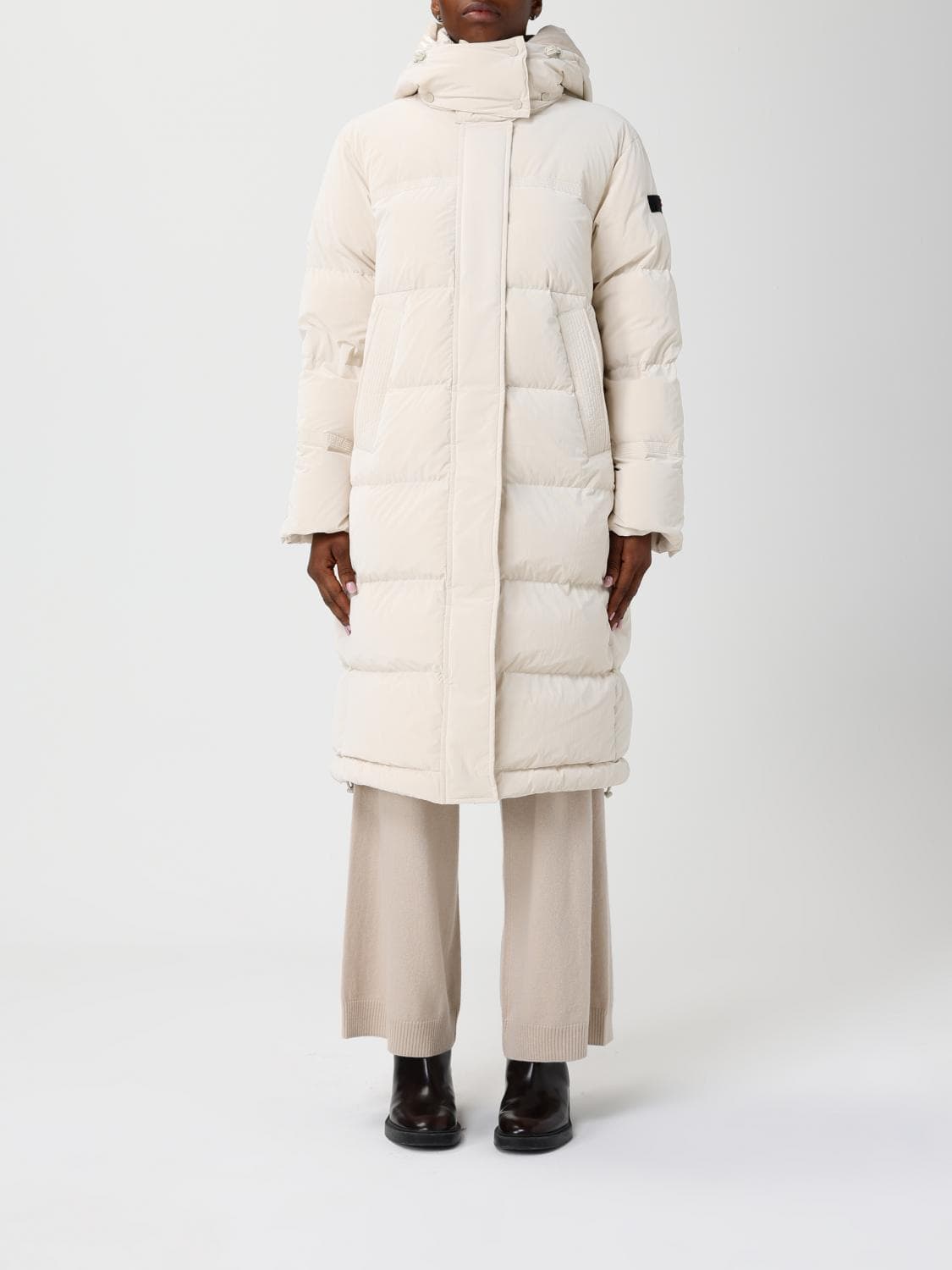 Peuterey Jacket Woman color Yellow Cream